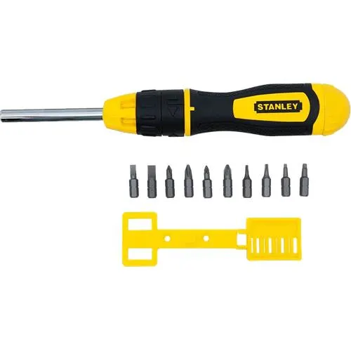 STANLEY 10 PCS MULTI-BIT RATCHETING SCREWDRIVER in Greece